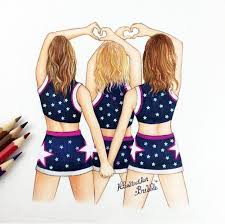 Emelia Grace Adli Kullanicinin Dessin Swag Panosundaki Pin Kiz Arkadaslar Kizlar 3 Arkadas