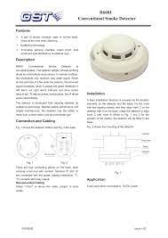 C conventional photoelectric smoke detector. R6601 Conventional Smoke Detector Manualzz