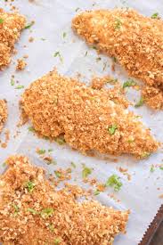 Combine 1 egg with 1 tablespoon flour in a shallow bowl and combine. Baked Panko Chicken Tenders Served From Scratch