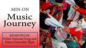 The krakowiak or cracovienne is a fast, syncopated polish folk dance in duple time from the region of kraków and lesser poland. Min On Music Journey Krakowiak The Slask Polish National Song And Dance Ensemble Kanagawa Youtube