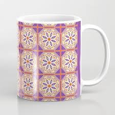 Buy Mediterranean Floral Tiles Coffee Mug By Annalemos Worldwide Shipping Available At Society6 Com Just One Of Millions O Floral Tiles Mugs Artistic Designs