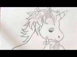 Pencil Drawing Of Unicorn With Baby How To Draw Horse Youtube Unicorn Drawing Pencil Drawings Horse Drawings