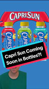 If there's no straw to poke into the bottle is it even a real Capri Su... |  capri sun bottle | TikTok