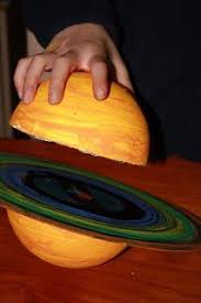 Time For Yet Another Science Project This One S A Model Of Saturn Made From An Old Vinyl Recor Science Projects For Kids Planet Project Solar System Projects