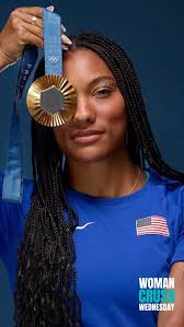 Can we take a moment for Tara Davis-Woodhall? Olympic champion, world  champion, and proof that dreams really do take flight., At the 2025 World  Championships she jumped 7.13 meters through the air — a ...