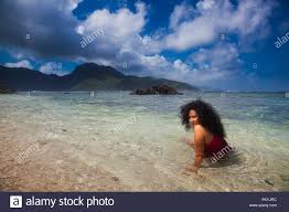 Location, size, and extent topography climate flora and fauna environment population migration ethnic groups languages religions. Beach Szene In American Samoa Stockfotografie Alamy