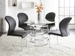 Choose from 100+ glass table graphic resources and download in the form of png, eps, ai or psd. Steve Silver Tayside 5 Piece Round Glass Table Set With Chrome Pedestal Wilcox Furniture Dining 5 Piece Sets
