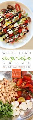 White Bean Caprese Salad Recipe Skinny Taste Recipes Summer Salads Healthy Eating
