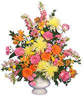Collection by linda's flowers and gifts downtown hooker. Hushed Goodbye Casket Spray In Lugoff Sc Flowers For All Occasions