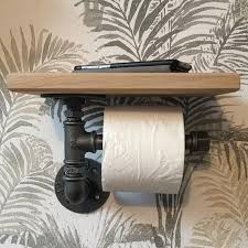 Derouleur Papier Toilette Wc Industriel Tuyau Plomberie Etsy Toilet Oak Planks Paper