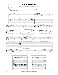 Funky Monks By Red Hot Chili Peppers Bass Tab Guitar Instructor