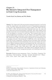 Initial treatment consisting of a thorough interior and exterior service. Pdf Bio Intensive Integrated Pest Management In Fruit Crop Ecosystem