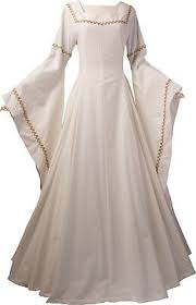 Der begriff mittelalter kleid wird heute für viele kleider verwendet, zum beispiel im fasching, mottopartys, reenactment (mittelalter darstellung) und live action roll play scene (larp). Mittelalter Brautkleid Kostum Kleid Gewand Guinevere Massanfertigung Farbwahl Ebay