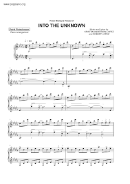 Into the unknown piano sheet? Frozen 2 Into The Unknownall Versions Sheet Music Piano Score Free Pdf Download Hk Pop Piano Academy 2