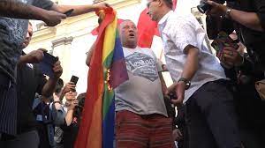 No, adolfo martinez did not actually hurt or assault anybody in the process. Poland Nationalists Burn Lgbt Flag While Marking 76th Anniversary Of Warsaw Uprising Video Ruptly