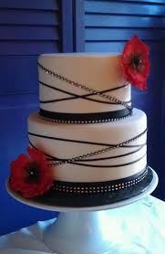 Black And White Wedding Cakes With Bling We Love This Cake For A Black And White Them Bachelorette Party The Rhinestones Are Great Simple With Images Bling Wedding Cakes Wedding Cake Red White Birthday Cakes
