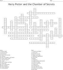 Harry Potter Crossword Puzzle Wordmint