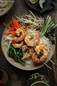 Vietnamese Grilled Shrimp Vermicelli Noodle Bowl Recipe Delicious Seafood Recipes Grilled Shrimp Seafood Recipes