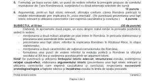 Subiecte la matematică şi istorie. Subiecte Bacalaureat Istorie 2017 05 Great News