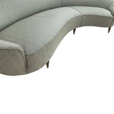 Due to differences in screen resolutions, the fabrics and finishes displayed may vary from the actual fabric and finish colors. Vintage Curved Sofa By Ico Luisa Parisi For Sale At Pamono