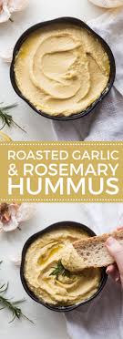 Roasted Garlic Rosemary Hummus Wallflower Kitchen Recipe Recipes Roasted Garlic Thermomix Recipes