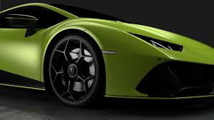 Contrast stitching in verde fauns. Lamborghini Huracan Evo Fluo Capsule Lamborghini Com