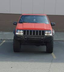 Black And Red Jeep Grand Cherokee 97 Zj Road Rash Mostaliner Jeep Zj Jeep Stickers Jeep Grand Cherokee Zj