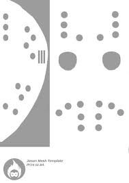 Jason Voorhees Mask Template Mask Template Jason Mask Templates