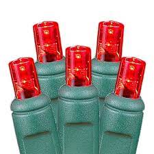 Highlights red led wide angle net style lights with green wire net light measures 4 feet wide by 6 feet long Red Led Net Lights 4 X 6 Novelty Lights Inc