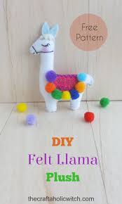 Diy Filz Lama Plusch Kostenlose Muster Kinderbetreuung Diy Filz Lama Plusch Free Pattern Die Craftah Felt Crafts Diy Felt Diy Felt Toys Patterns
