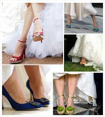 Adding A Punch Of Color To Your Wedding My Wedding Reception Ideas Blog Coloured Wedding Shoes Colorful Wedding Shoes Blue Bridal Shoes