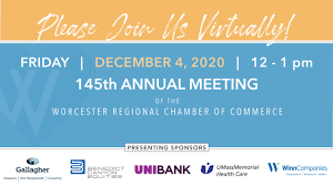 Are available monday thru friday from 8:00 am to 6:00 pm. 145th Annual Meeting Of The Chamber December 4 2020 Worcester Regional Chamber Of Commerce