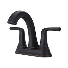 Delta silverton 8 in widespread 2 handle bathroom faucet in chrome. Pfister Ladera 4 In Centerset 2 Handle Bathroom Faucet In Tuscan Bronze Lf 048 Lryy The Home Depot Bathroom Faucets Pfister Black Faucet Bathroom