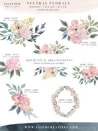 Neutral Watercolor Flowers Clipart Floral Borders Frames For Wedding Contoh Undangan Pernikahan Bunga Undangan Pernikahan