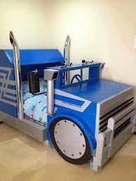 Toddler beds typically come in two different styles: Truck Bed Logan Would Love This I M Handy But Not That Handy Lol Kids Beds For Boys Truck Toddler Bed Kids Truck Bed