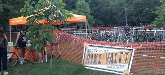It is nice to socialize, people watch, suntan, or play sports. Bike Valet At Movie Night In Trinity Bellwoods Cycle Toronto