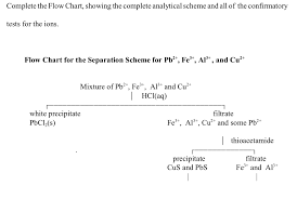 Solved Complete The Flow Chart Showing The Complete Anal