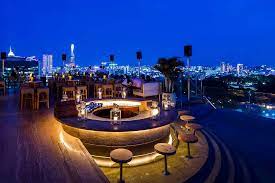 Contemporary dining on rooftop garden. Ho Chi Minh City Besten Skybars Rooftop Bars In 2021