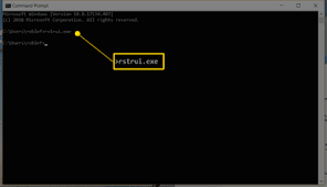 How To Start System Restore From The Command Prompt
