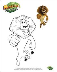 Break free from your cages with our loveable, laughable friends alex, marty, melman, gloria and so many more. Color Alex 2 Free Madagascar Coloring Page For Kids Lion Coloring Page Lion Coloring Penguin Coloring Pages