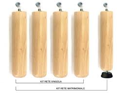 Vano contenitore extra volume rete ortopedica a doghe inclusa nel prezzo. Kit Piedi Per Reti A Doghe Pr Sa In Legno Di Faggio Naturale Marcapiuma