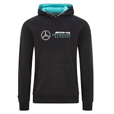Mercedes Amg Petronas Men S Logo Hooded Sweat Black 2020 In 2020 Mercedes Amg Amg Petronas Mercedes Benz Amg