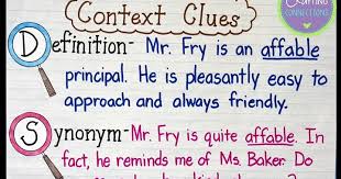 Context Clues Anchor Chart Freebie Included Crafting