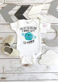Funny Baby Gift Space Party Bodysuit Space Onesie Baby Etsy Funny Baby Gifts Space Party Cute Baby Gifts