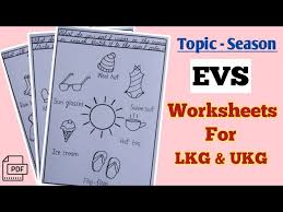 evs worksheets for lkg ukg season evs worksheet worksheets for lkg ukg youtube