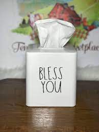 bless you tissue box cover farmhouse decor tissue box etsy in 2021 tissue box covers home decor tissue boxes