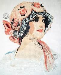 Victorian ladies cross stitch patterns. Victorian Lady Free Cross Stitch Pattern Yiotas Xstitch