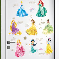 Kanvas belajar lukis / mewarnai, bahan kanvas dengan outline gambar princess. Stiker Dinding Gambar Princess Disney Snow White Untuk Kamar Anak Shopee Indonesia