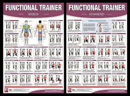 Home Gym Exercises Professional Fitness Gym Wall Chart