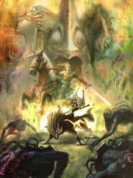 The Legend Of Zelda Twilight Princess Jeu De Soie Decor Affiche 24 X 36 Loz13 Dans Peinture Et Calligraphie D Zelda Twilight Princess Twilight Princess Zelda